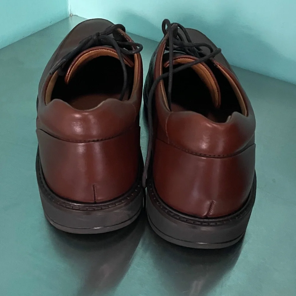 Ecco Holton Apron Toe Tie Cognac Men's 43/9-9.5 - Picture 4 of 12